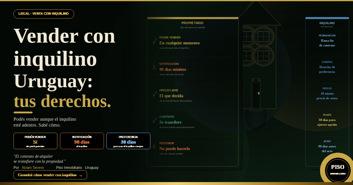 Vender Propiedad con Inquilino Uruguay: Tus Derechos