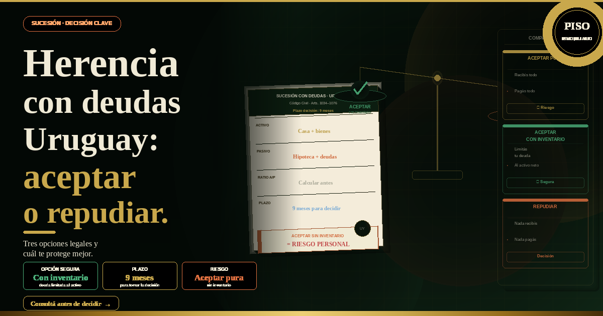 Herencia con Deudas Uruguay: Aceptar o Repudiar