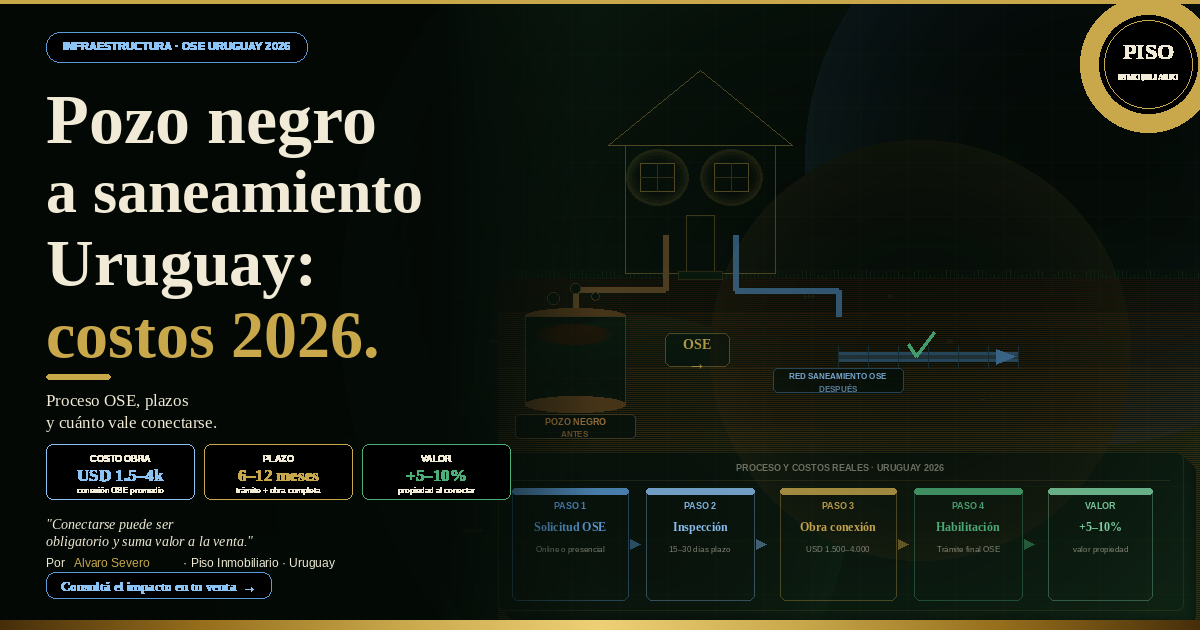 Pozo Negro a Saneamiento Uruguay: Costos y Proceso 2026