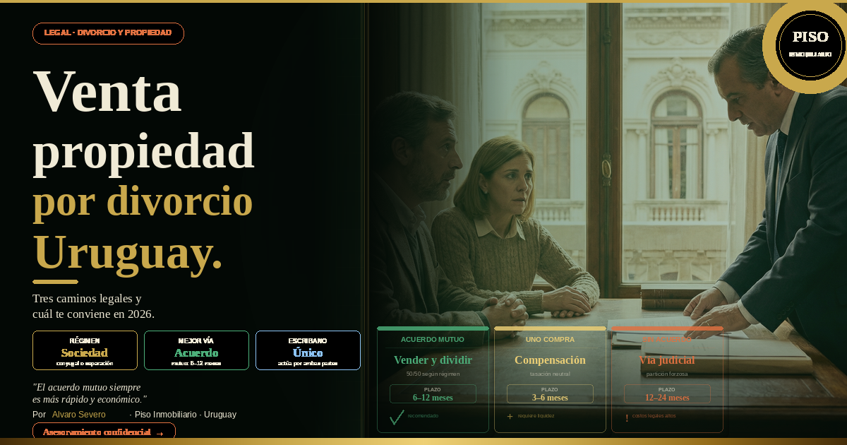 Venta Propiedad por Divorcio Uruguay: Guía Completa