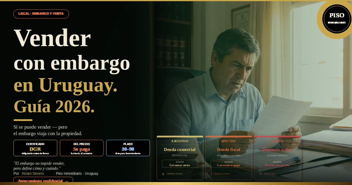Vender Propiedad con Embargo Uruguay: Guía Legal 2026