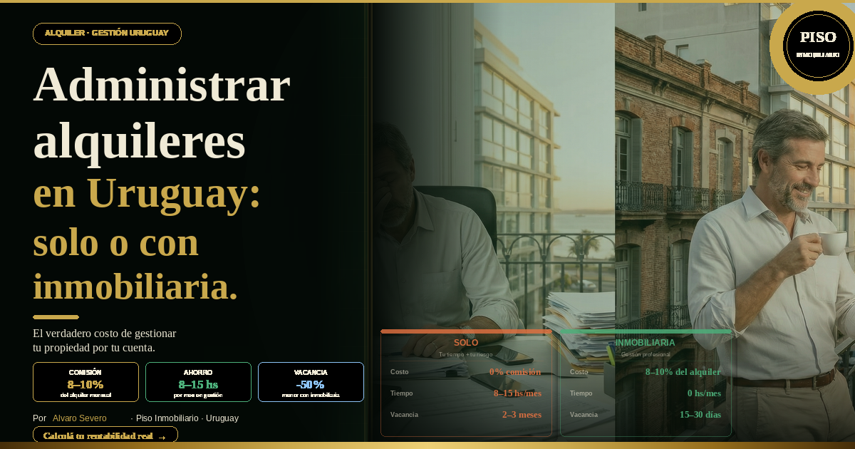 Administración Alquileres Uruguay: Inmobiliaria vs Solo
