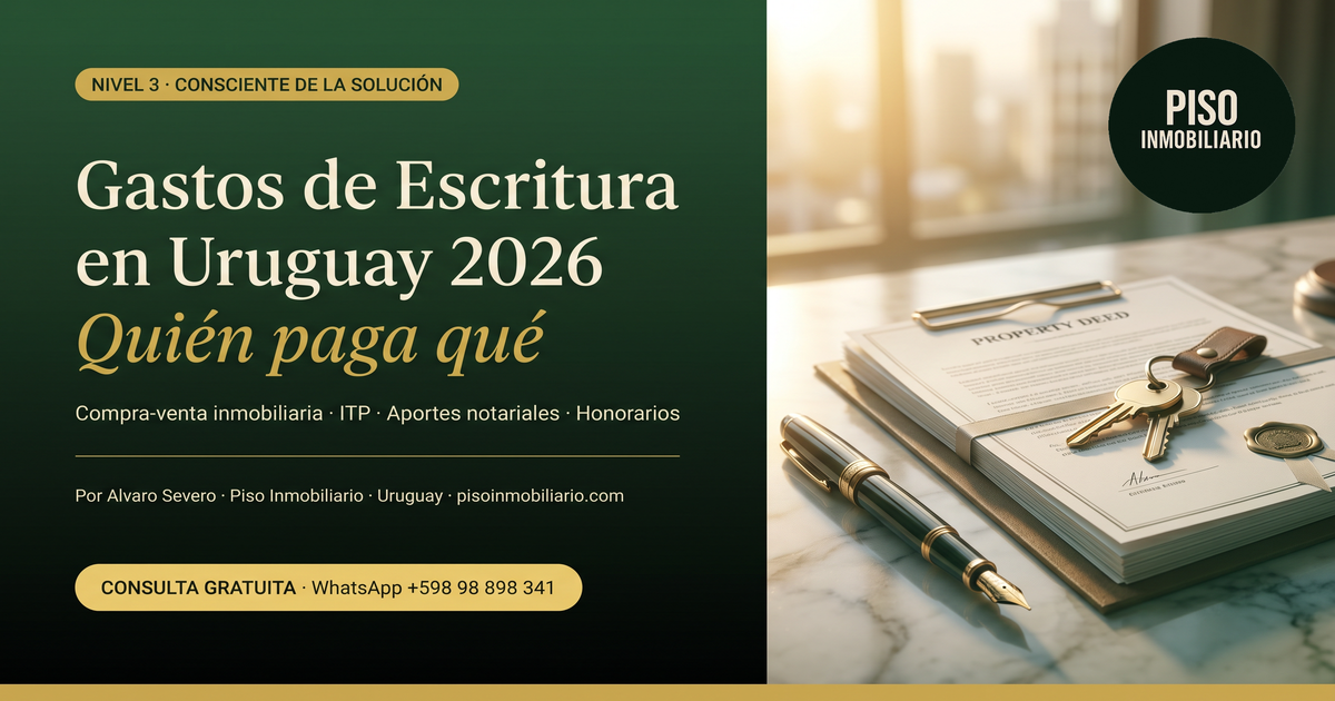 Gastos de Escritura Uruguay: Quién Paga Qué en 2026
