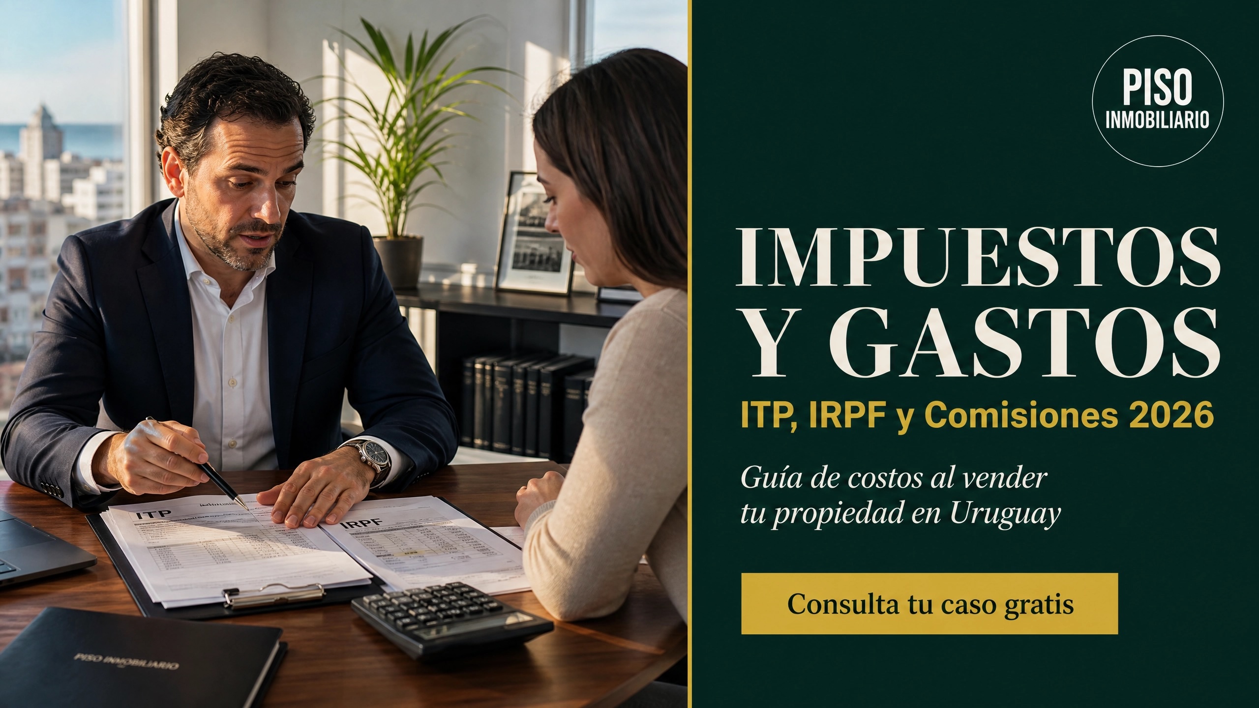 ITP, IRPF y Comisiones al Vender en Uruguay 2026