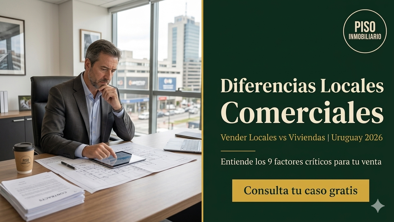 Vender un Local Comercial en Uruguay: las 9 Diferencias Clave con Vender una Vivienda