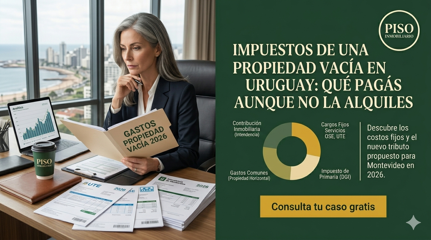 Impuestos de una Propiedad Vacía en Uruguay: Qué Pagás Aunque No la Alquiles